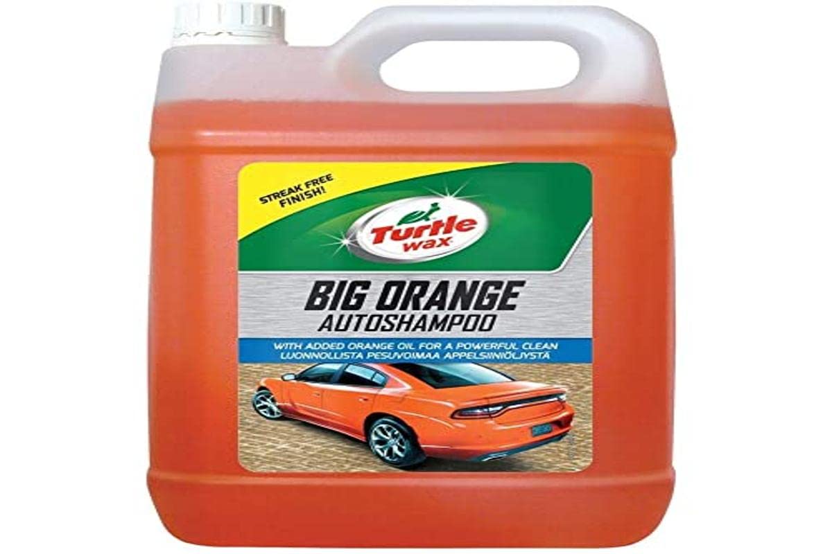 Turtle Wax 52817 Großes Orange Autoshampoo mit Streifenfrei Finish 5 L von Turtle Wax