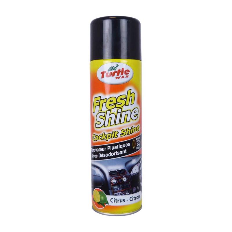 Turtle Wax 52862 Fresh Shine Innenraum Auto Reiniger Cockpit & Lufterfrischer 500ml Citrus von Turtle Wax