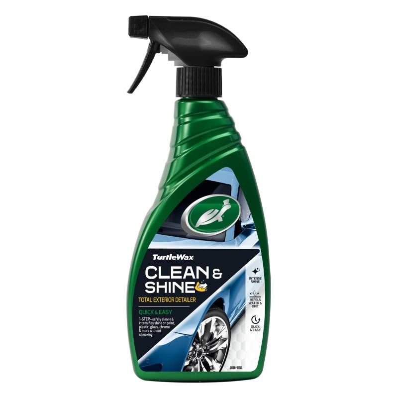 Turtle Wax Clean & Shine, wasserfreies Autowasch-Spray, 500 ml von Turtle Wax