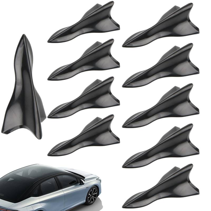 Tuxxjzm Diffusor Shark Fins - Shark Fin Diffusor Dach Modifikation Kit - Diffusor Shark Fin, Shark Fin Zubehör, Shark Fin Spoiler Shark, Flossen Spoiler Wing für SUV, Auto, LKW von Tuxxjzm