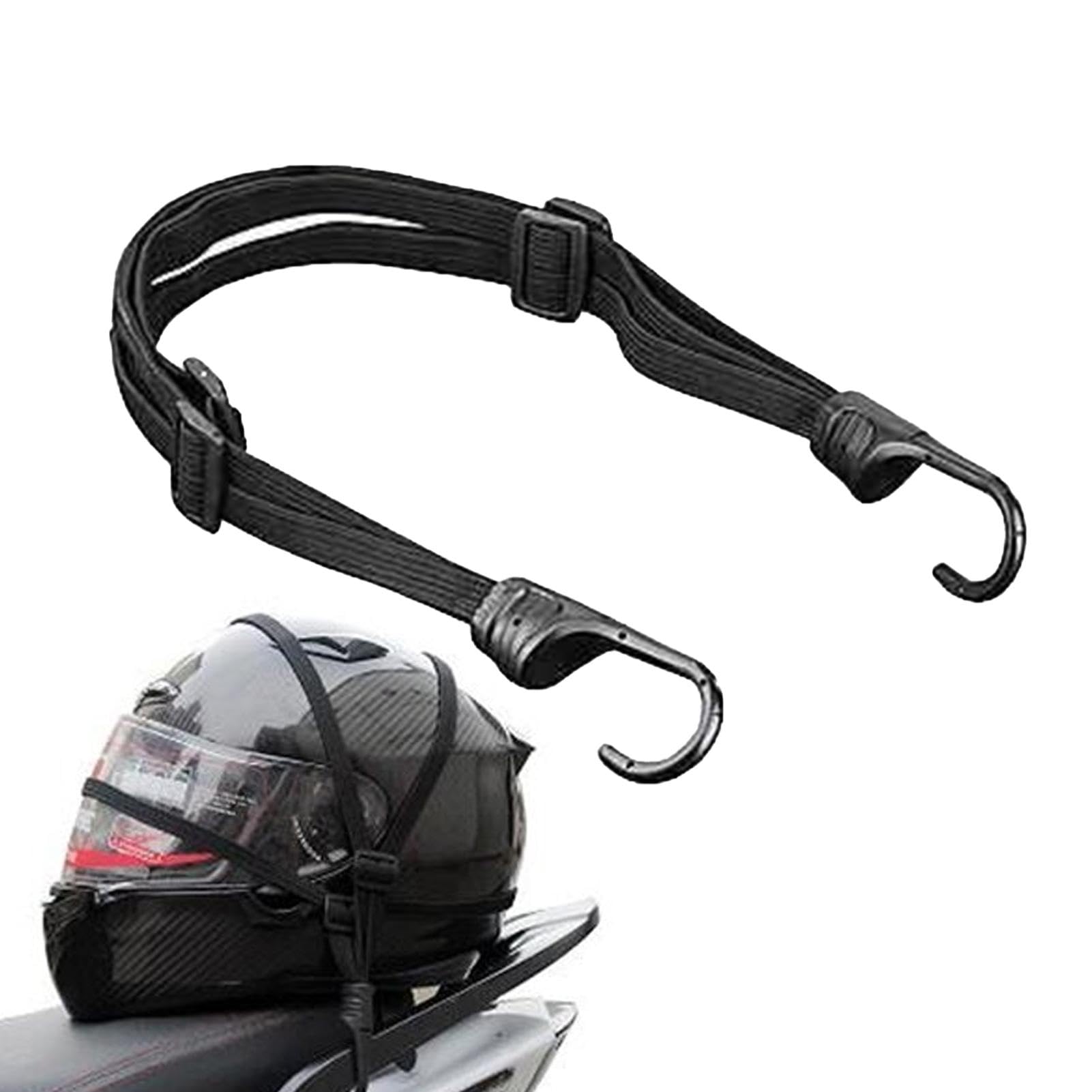 Tuxxjzm Motorradgurte | Einziehbare feste Gurtschnur - Motorradschnur mit 2 Haken, elastisches Seil für Outdoor-Sportliebhaber von Tuxxjzm