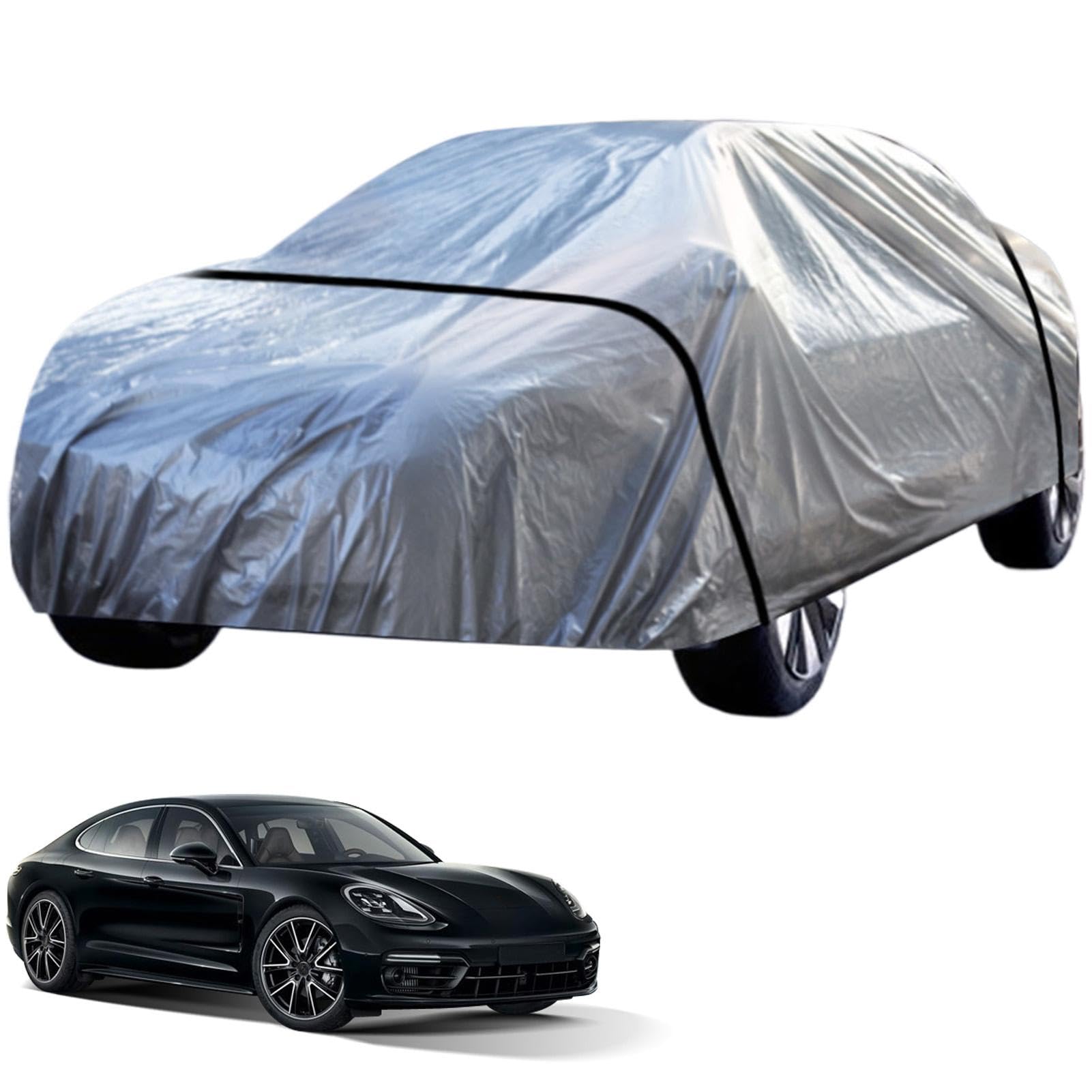 Tuxxjzm Vollständige Auto-Abdeckungen für den Außenbereich, wasserdicht, schneefest, winddicht, Outdoor-Vollabdeckung, robustes Autozubehör für SUV, Auto von Tuxxjzm
