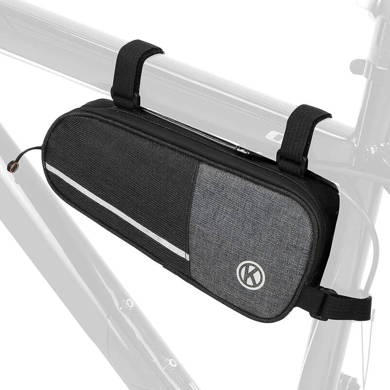 Twilight Garage Top-Tube Fahrrad Rahmentasche,oberrohrtasche Fahrrad wasserdicht MTB Lenkertasche,0.7L Rahmentasche Fahrrad Wasserabweisend, Reflektierend von Twilight Garage