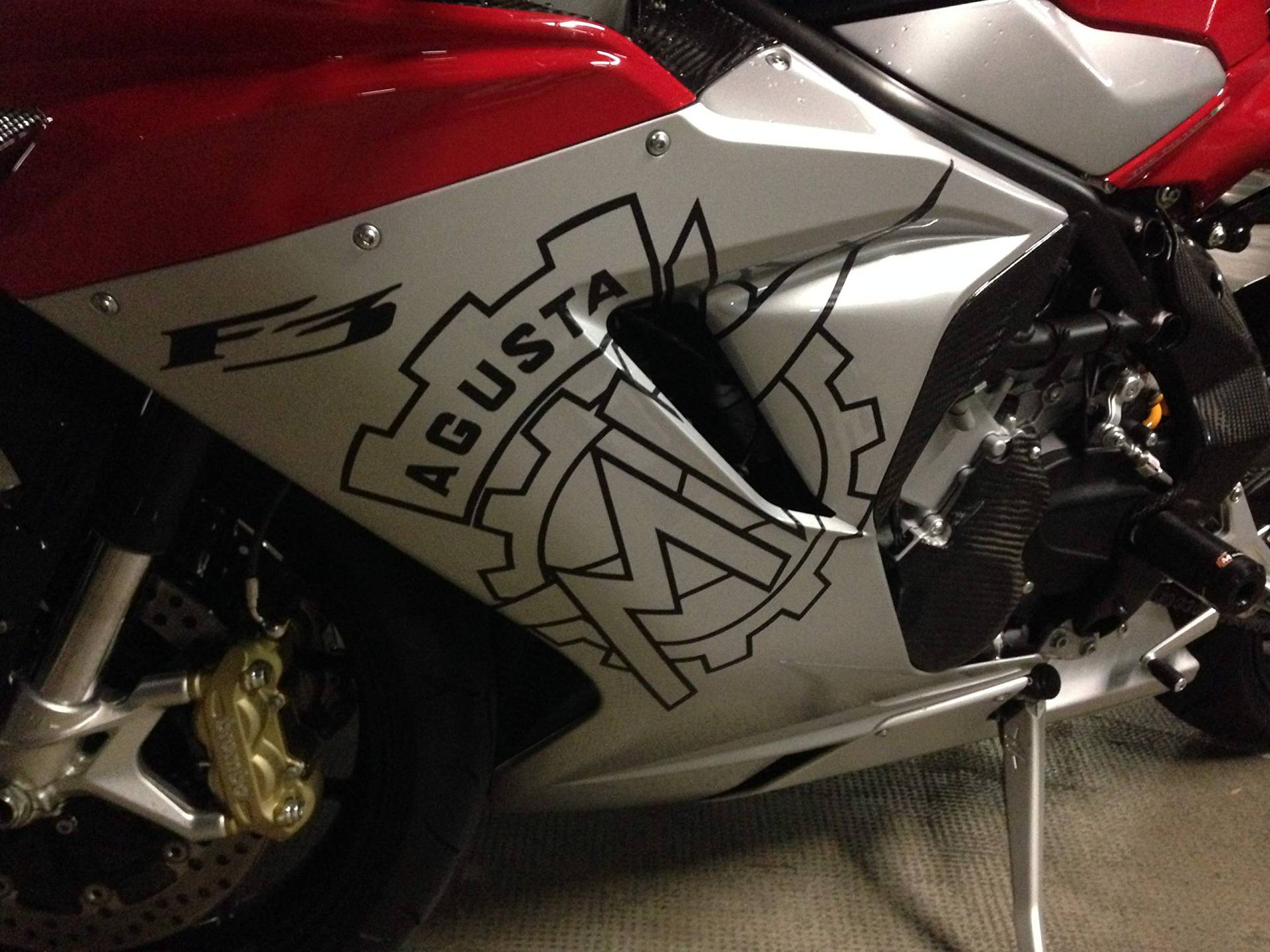 Twisted Melon MV Agusta F3 F4 Corse Kohlefaser Vinyl übergroße Aufkleber Grafiken x 2 von Twisted Melon