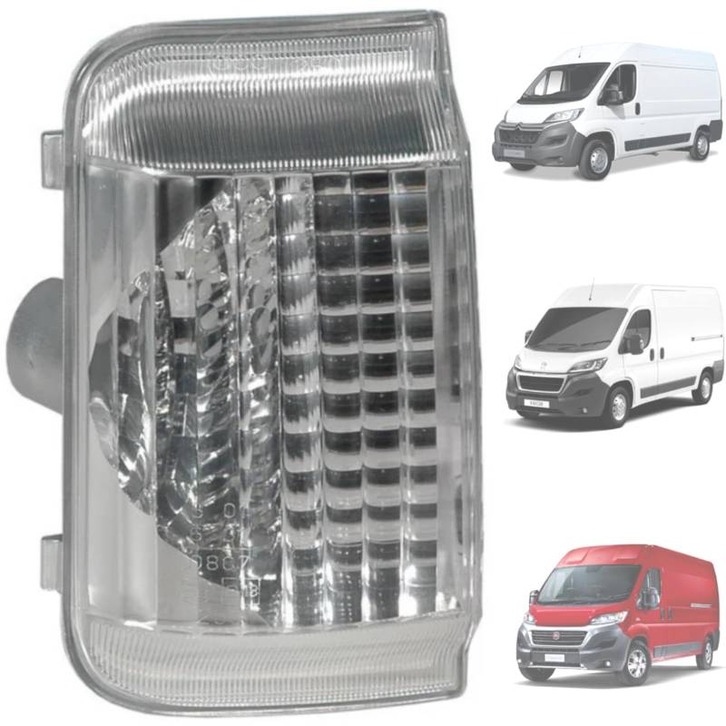 Twowinds Blinker Rückspiegel, Außenspiegel Linker Seitenblinker, Kompatibel mit Fiat Ducato Jumper II Boxer (ab 2006) 71748252 Blinkerspiegel von Twowinds