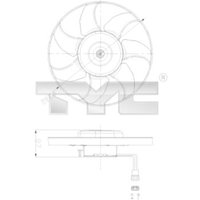 Lüfter, Motorkühlung TYC 837-0025 von Tyc