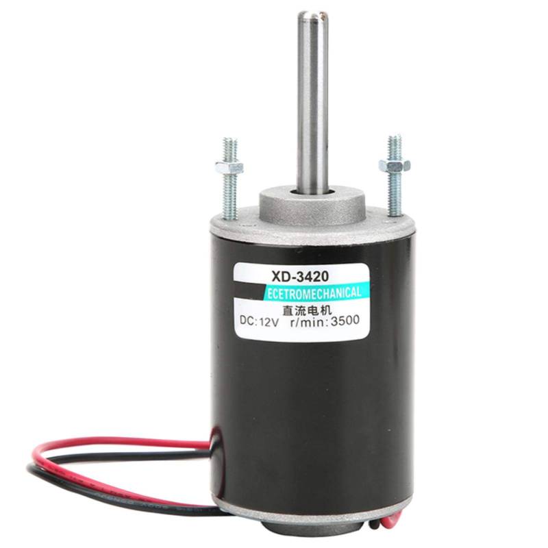 12v Getriebemotor, Mini 12V/24V CW/CCW Permanentmagnet-DC-Motor Reversibler elektrischer Getriebemotor Hochgeschwindigkeits-Low Noise für DIY-Generatoren(12V 3000rpm) von Tyenaza