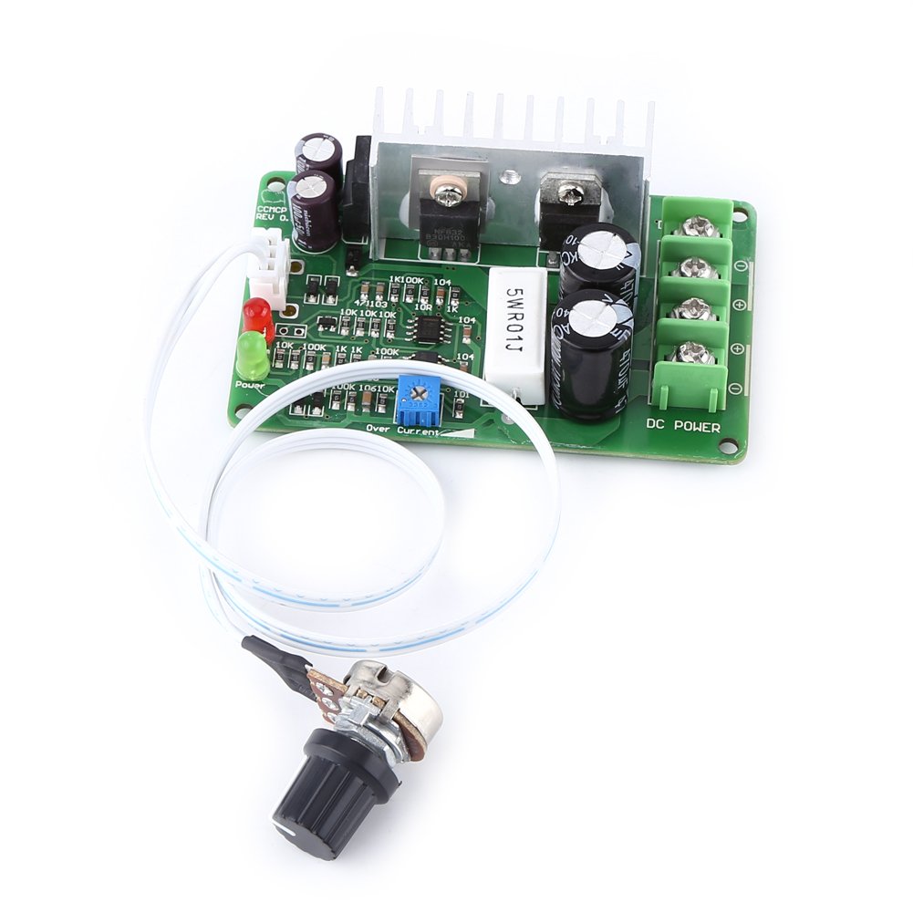 PWM Regler 12V/24V/36V - DC Motorgeschwindigkeitscontroller 15A mit Potentiometer und Überlastschutz für präzise Drehzahlregelung von Tyenaza