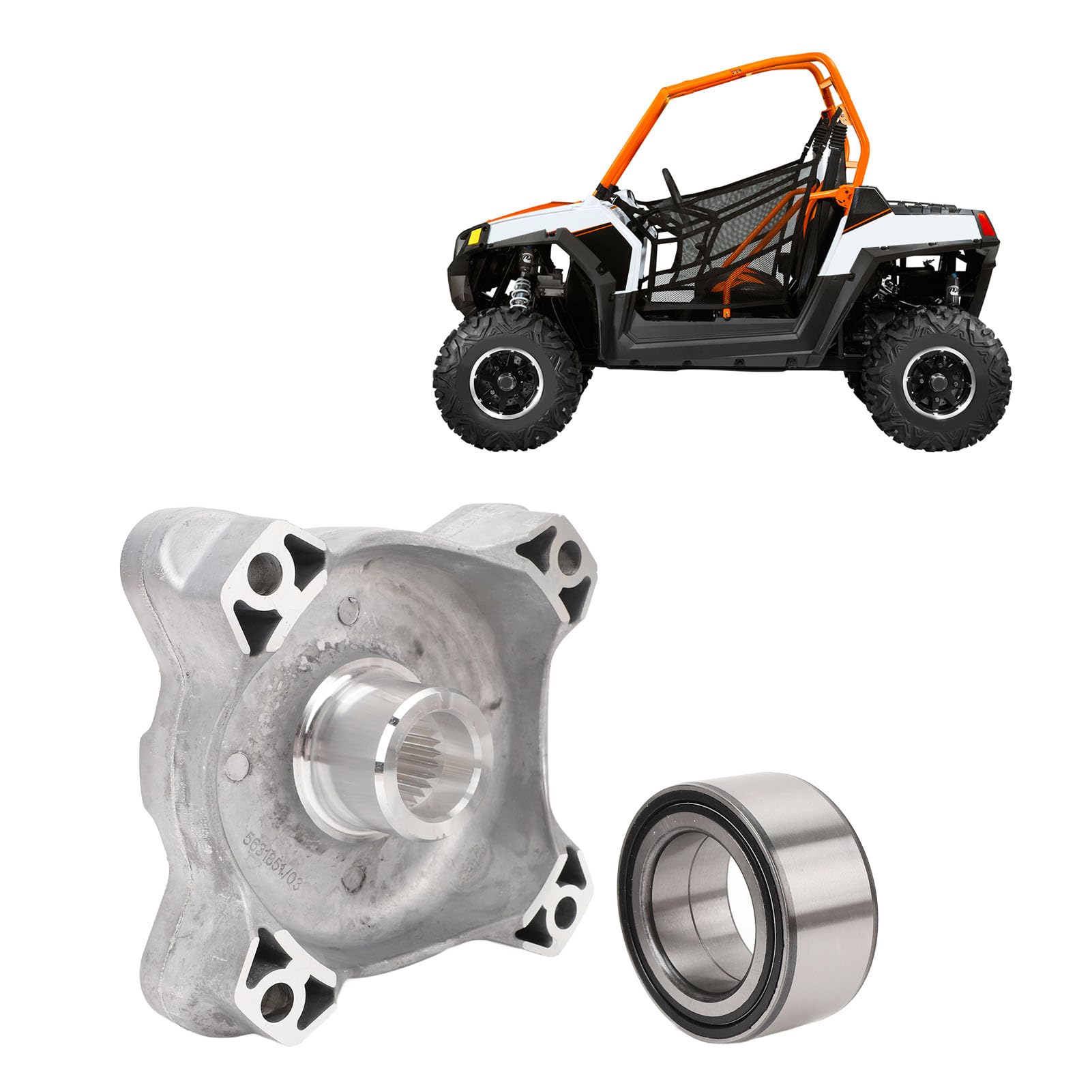 Service-Kit für Vorderradnabenlagerbolzen, Ersatz für Polaris RZR 800 und S 2008–2014, 2204717, 3514699, 7518654 von Tyenaza