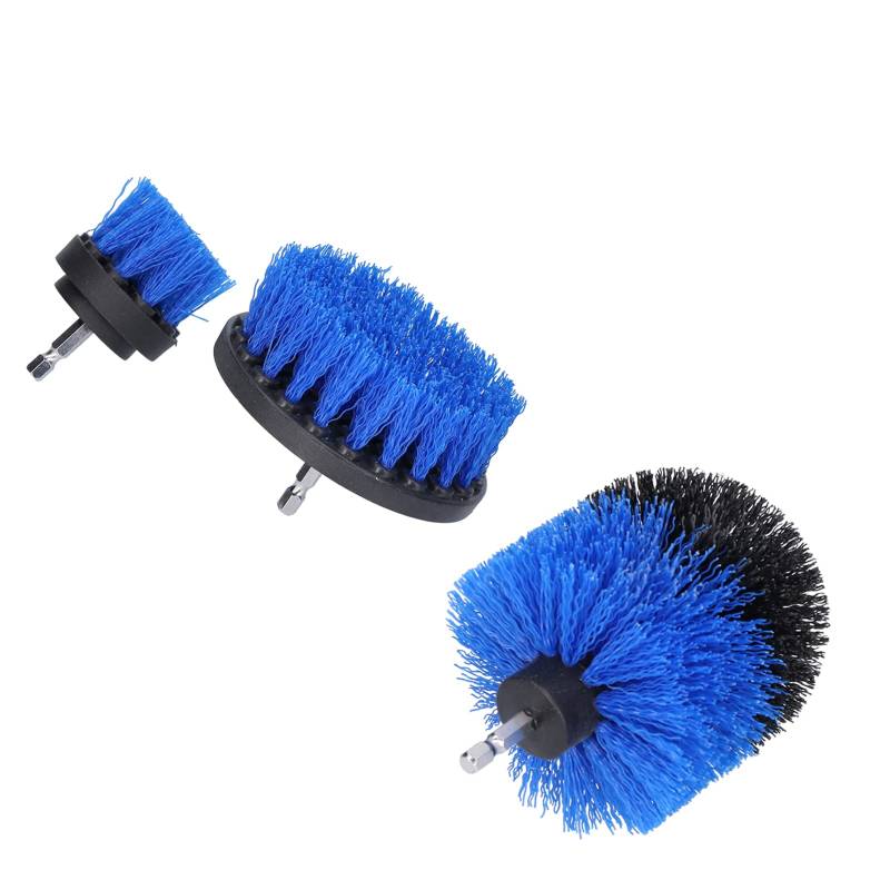 Tyenaza 3-teiliger Bohrbürstenaufsatz, Power Scrubber Kit, Fliesen, Badewanne, Boden, Teppichreinigung, Blau von Tyenaza