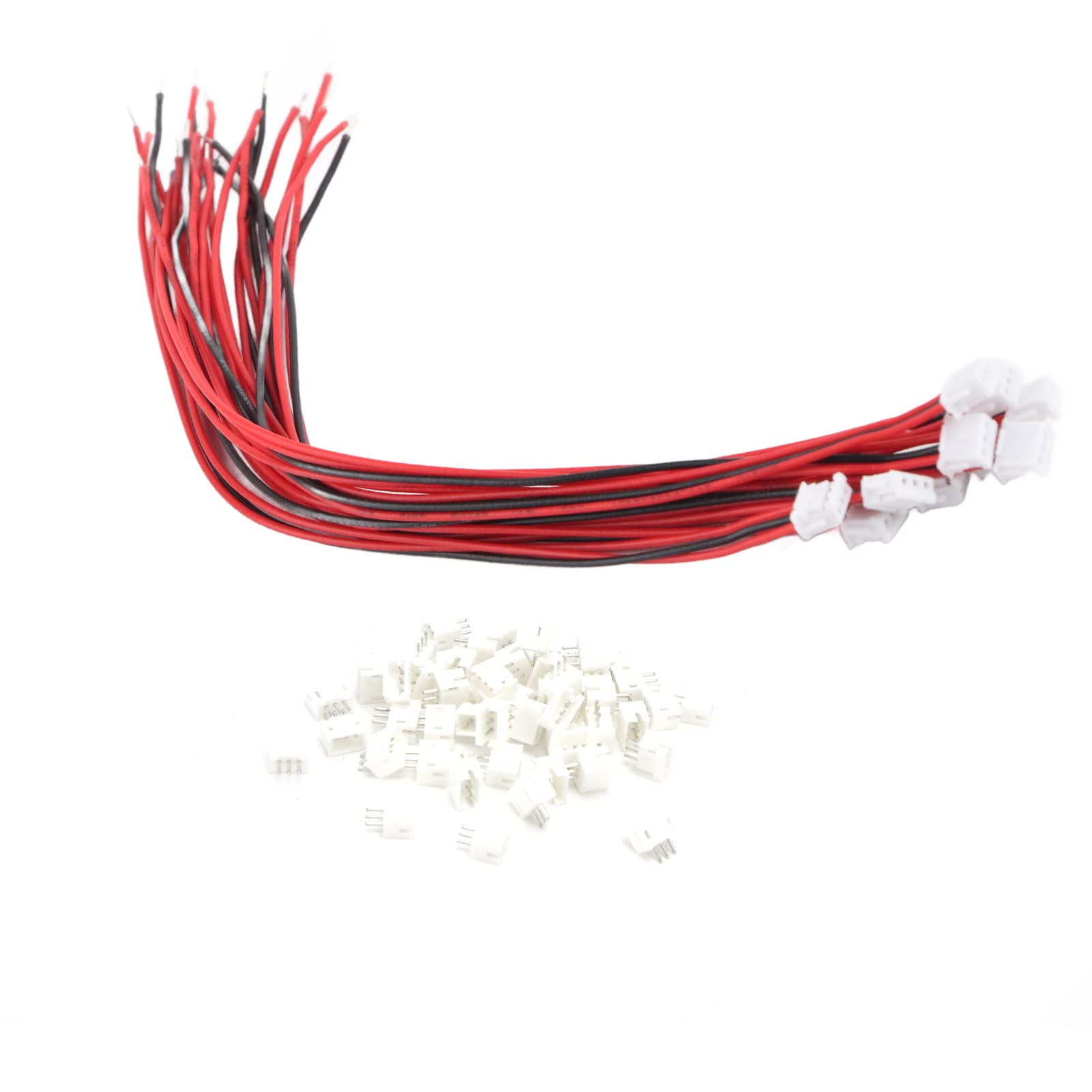 Tyenaza 50Pcs 3 Pin ZH‑1.5 Female Connector with 28AWG Wire 15cm + 50Pcs Male Plug Electrical Materials von Tyenaza