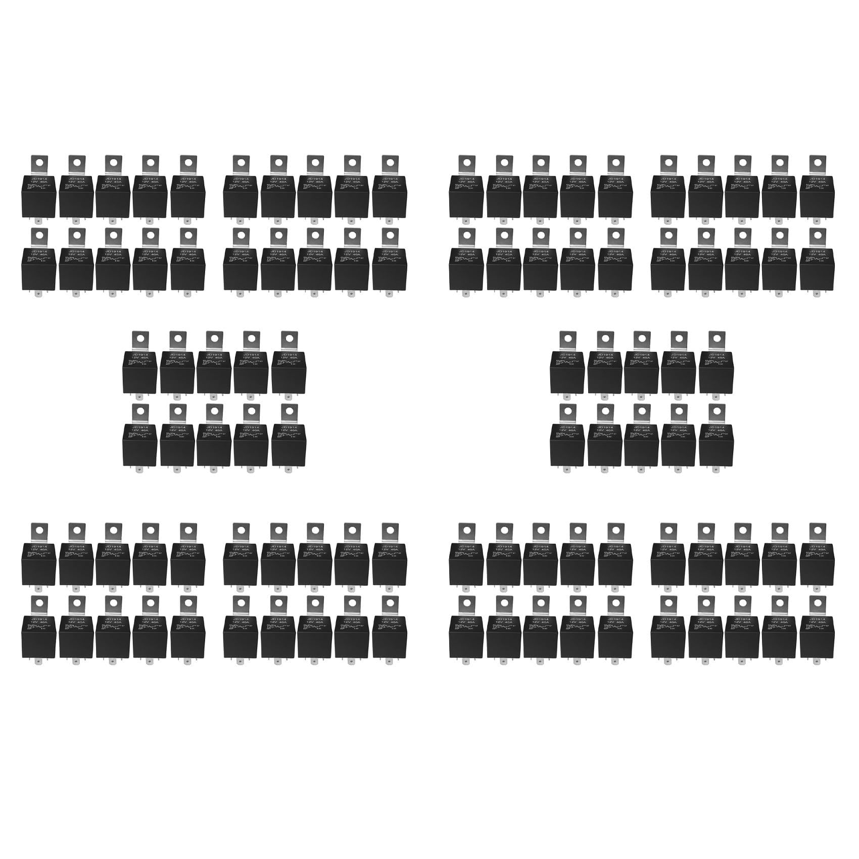 Tynmoel 100 StüCk 5-Poliger 12-V-Relaisschalter (SPDT) (30/40 Ampere) 12-Volt-Fahrzeugrelais für FahrzeuglüFter von Tynmoel