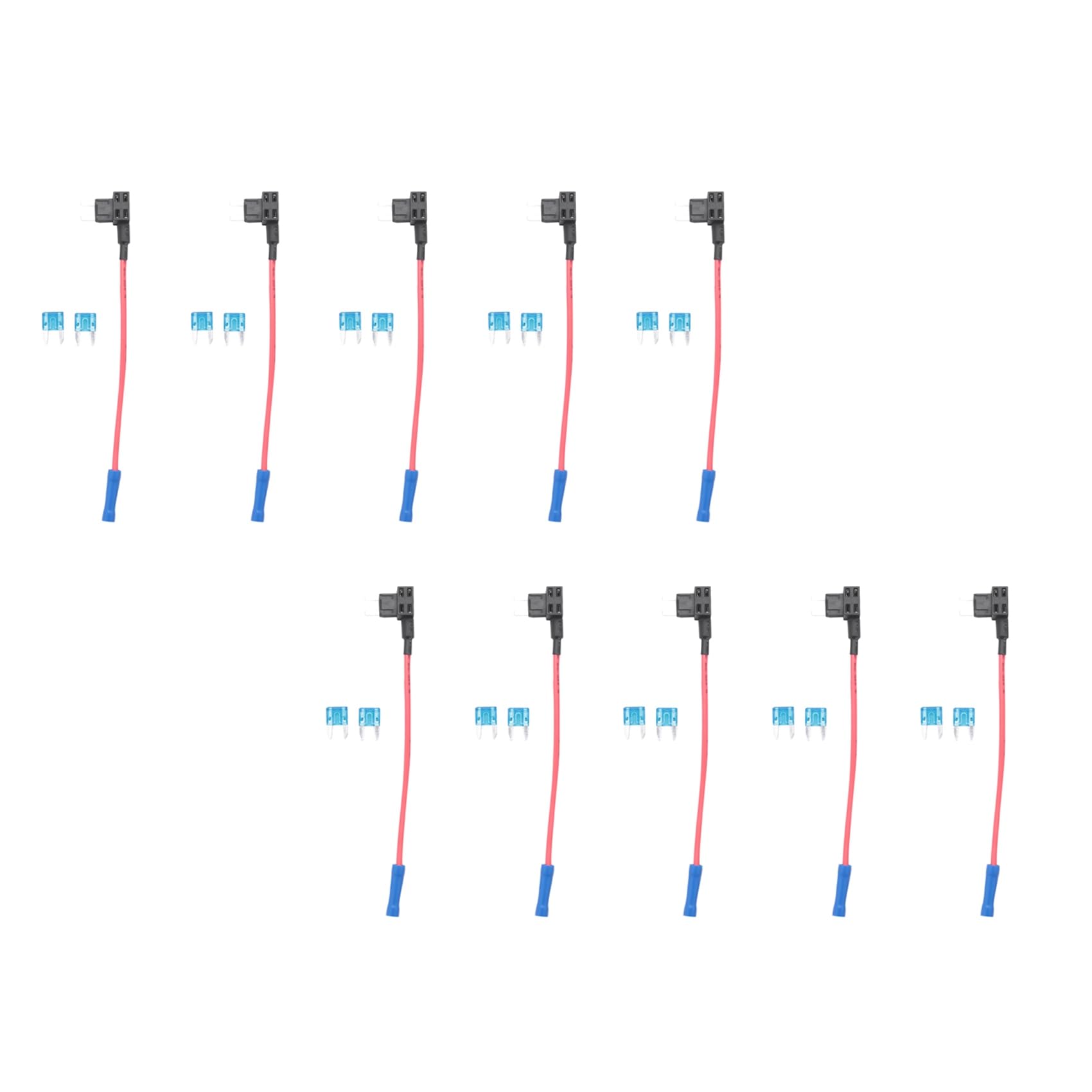 Tynmoel 100Er Packung - 12V Kfz-Sicherungs-Adapter Mini ATM Sicherungshalter von Tynmoel