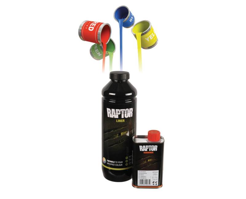 UPOL RAPTOR Pick Up Transportflächen Fahrzeug Beschichtung 948ml + 100ml Acryl Lack zum einfärben (RAL 6003 Olivgrün) von U-POL