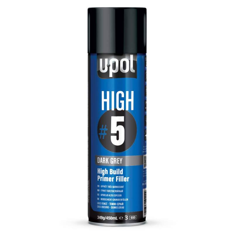 u-pol highdg/AL High5 Primer, 450 ml, dunkelgrau von U-POL