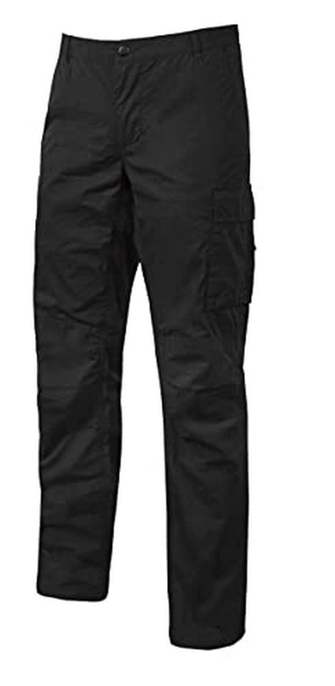 U-Power OCEAN, Arbeitshose für Herren, Slim_Fit Cargohose, mit Knopfverschluss, große Multi_Taschen, elastischer Baumwollstoff, bequeme Oberbekleidung - Black Carbon von U Power