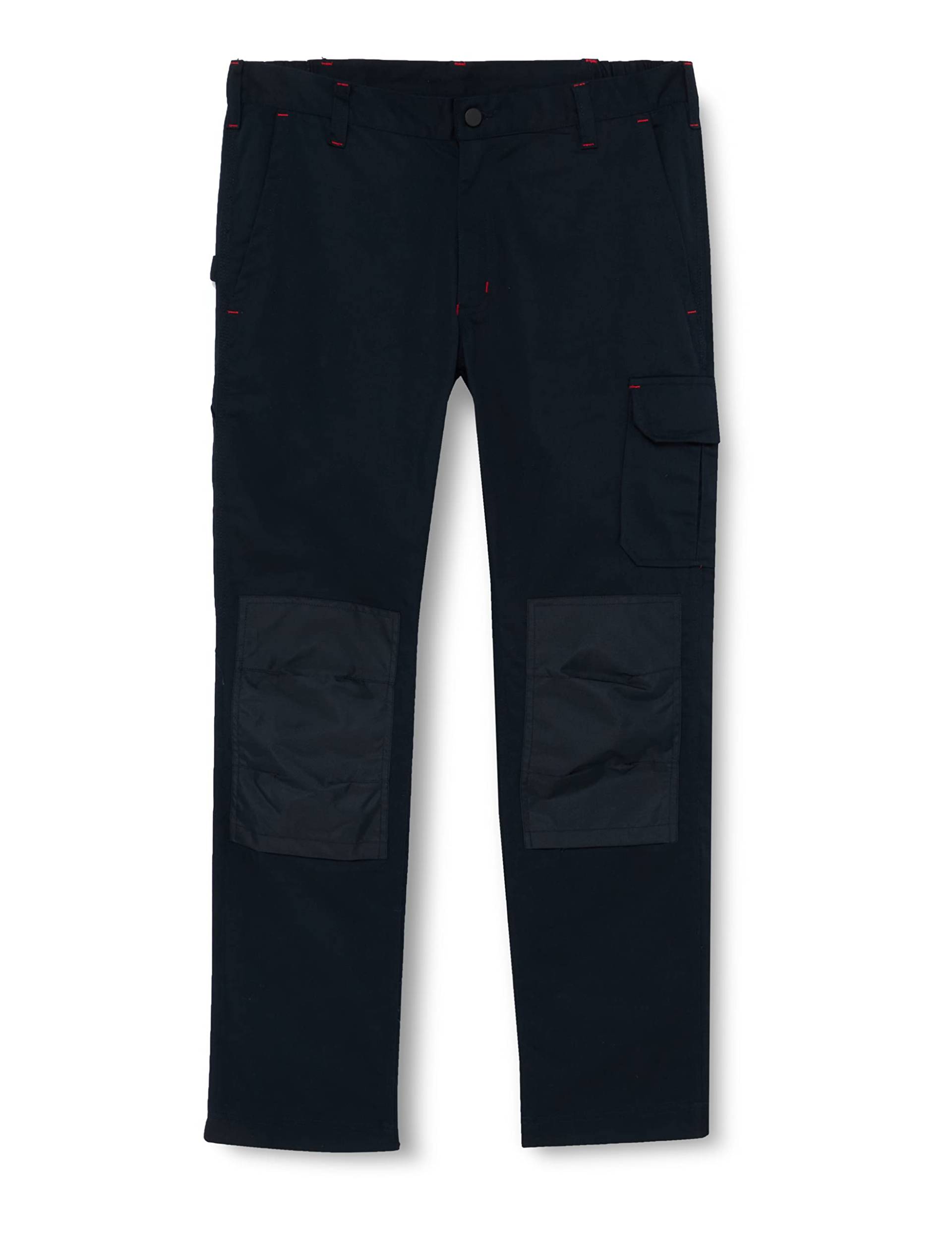 U-Power Herren-Arbeitshose, Cargohose mit elastischem Bund, mit Kniepolstertaschen, Multi_Pocket, bequemer Stoff, strapazierfähige, strapazierfähige Oberbekleidung - Deep Blue 50 von U Power