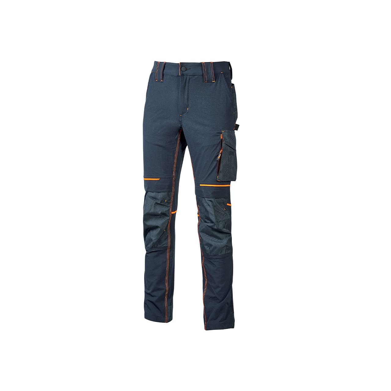 U-Power WORLD, schmal geschnittene Cargohose, mit mehreren Vorder- und Seitentaschen, bequeme und dehnbare Hose, mit Knopf vorne, atmungsaktives Material (DEEP BLUE_XS) von U Power