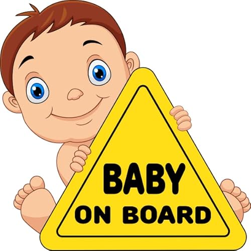 U24 Aufkleber Baby on Board 30 x 30 cm Autoaufkleber Sticker Konturschnitt von U24