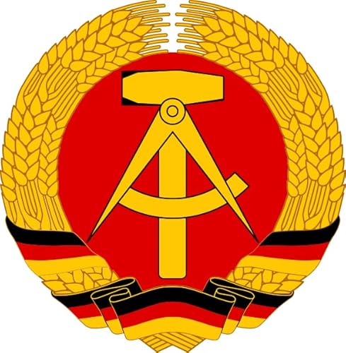 U24 Aufkleber DDR Wappen 20 x 20 cm Autoaufkleber Sticker Konturschnitt von U24