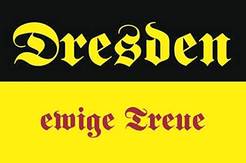 U24 Aufkleber Dresden ewige Treue Flagge Fahne 12 x 8 cm Autoaufkleber Sticker von U24