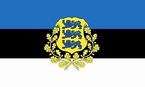 U24 Aufkleber Estland mit Wappen Flagge Fahne 12 x 8 cm Autoaufkleber Sticker von U24