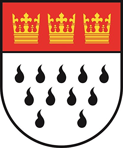 U24 Aufkleber Köln Wappen Autoaufkleber 15 x 18 cm Sticker Konturschnitt von U24