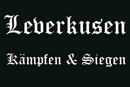 U24 Aufkleber Leverkusen Kämpfen & Siegen Flagge Fahne 8 x 5 cm Autoaufkleber Sticker von U24