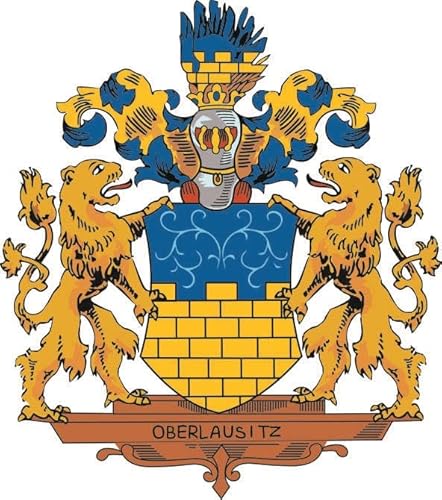 U24 Aufkleber Oberlausitz Wappen 30 x 33 cm Autoaufkleber Sticker Konturschnitt von U24