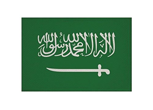 U24 Aufnäher Saudi Arabien Fahne Flagge Aufbügler Patch 9 x 6 cm von U24