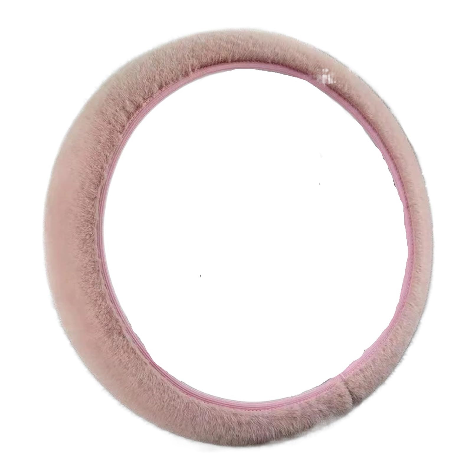 Winterwarmer Lenkradbezug, weicher Plüsch-Lenkradbezug, Flexibler, vollständig umwickelter Lenkschutz for 37–39 cm Lenkradbezug Winter(Pink) von UALXPAO