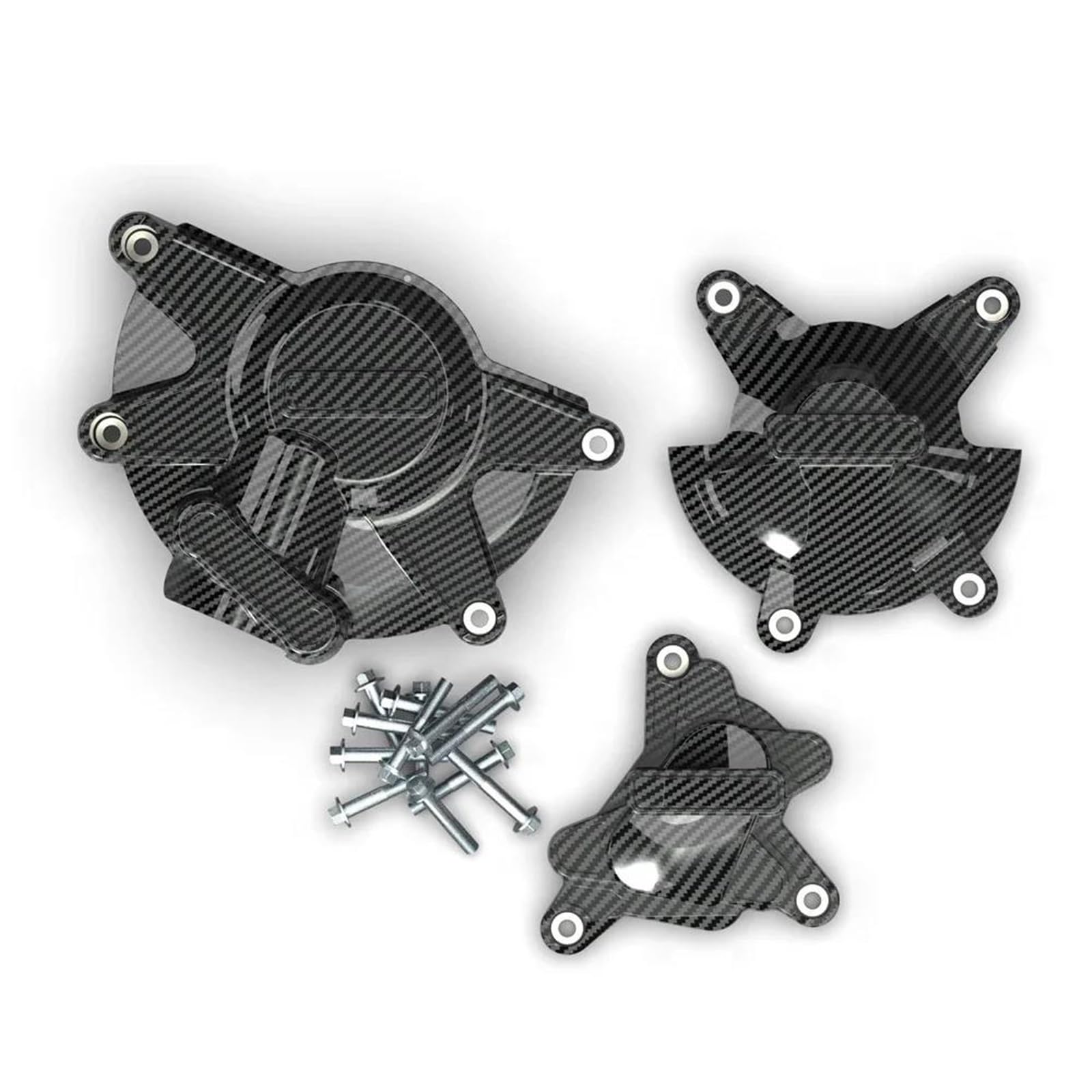 Motorabdeckung für Yamaha YZF-R1 YZF R1 2009 2010 2011 2012 2013 2014 Motorabdeckungs-Set, Motorschutz-Set (Carbon-Muster) von UANGLI