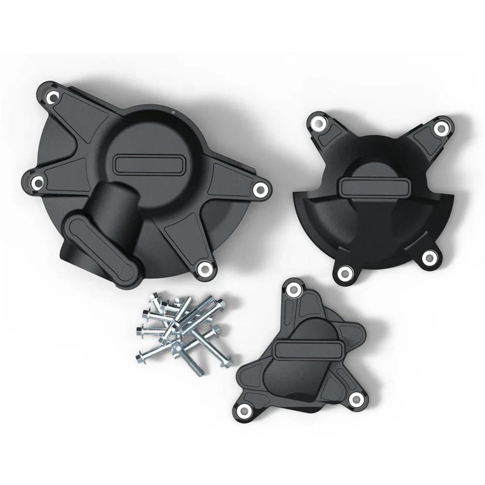 UANGLI Motorräder Motor Abdeckung Für Yamaha YZF-R1 YZF R1 2009 2010 2011 2012 2013 2014 Motor Abdeckung Set Schutz Motorschutzsatz(Black) von UANGLI