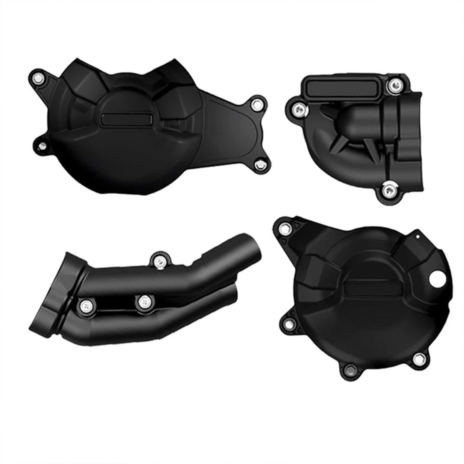 Motorrad-Schutzgehäuse für Yamaha MT-07, Tracer FZ-07, XSR700 2014–2023, Tracer 700 2019–2023, Motorschutz-Set (schwarz) von UANGLI