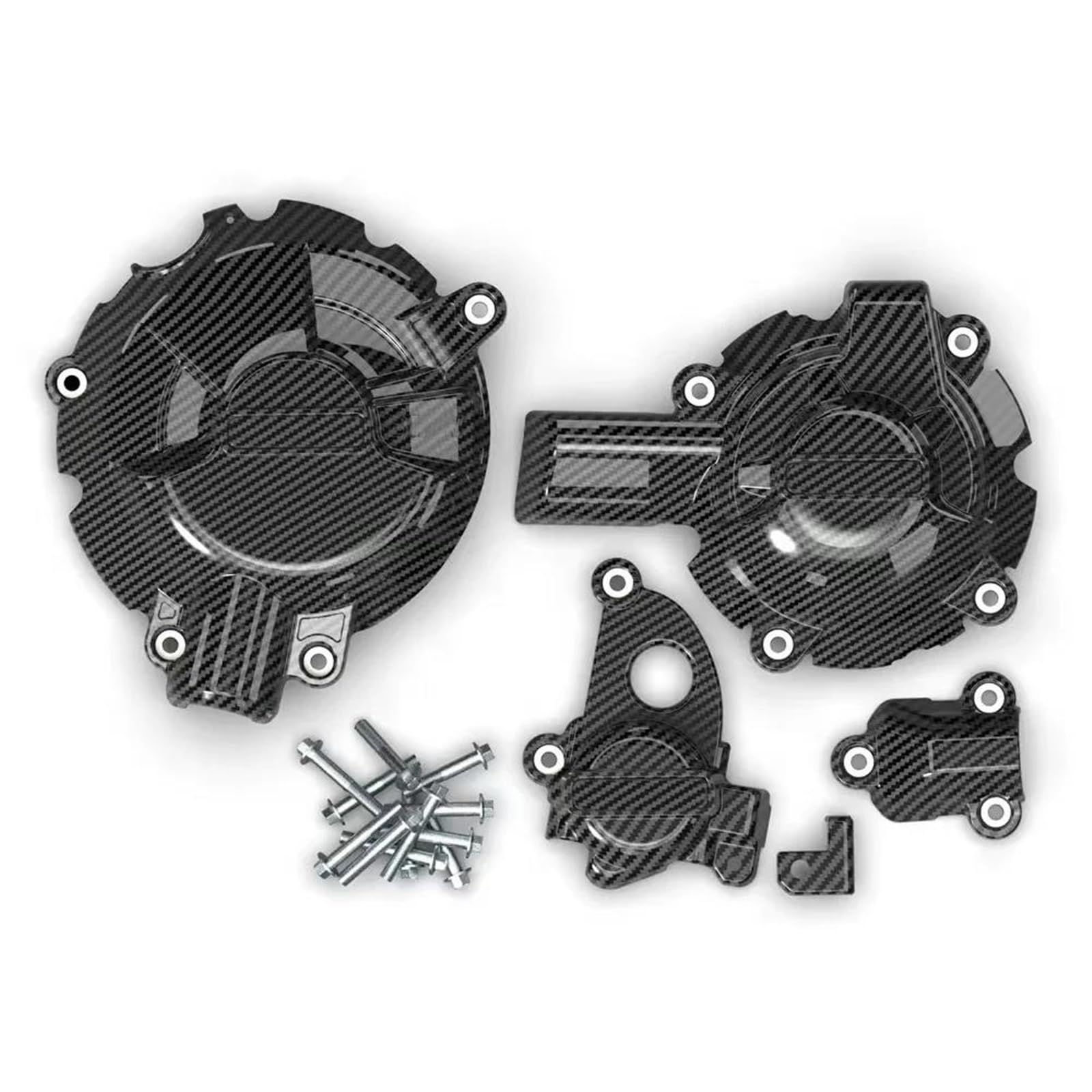 Motorschutzabdeckung für BMW M1000RR M1000R 2021–2024 M1000R 1000R 2024 Motorrad-Kupplungsschutzabdeckungs-Set Motorschutz-Set (Carbon-Textur) von UANGLI