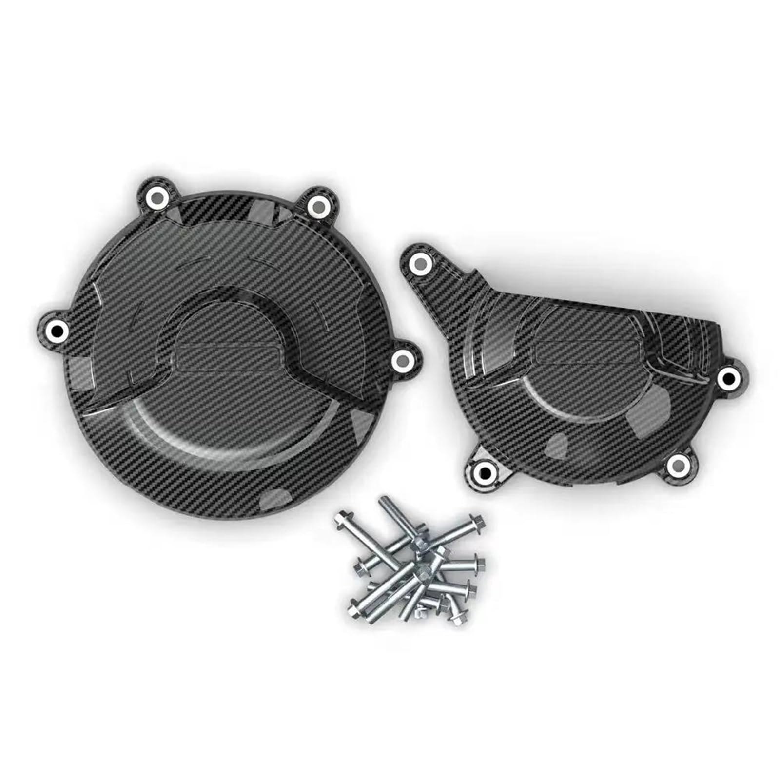 Motorschutzabdeckung für DUCATI für Panigale V4 V4S 2018 2019 2020 2021 2022 2023 Motorrad-Kupplungsschutzhüllen-Set Motorschutz-Set (Carbon-Textur) von UANGLI