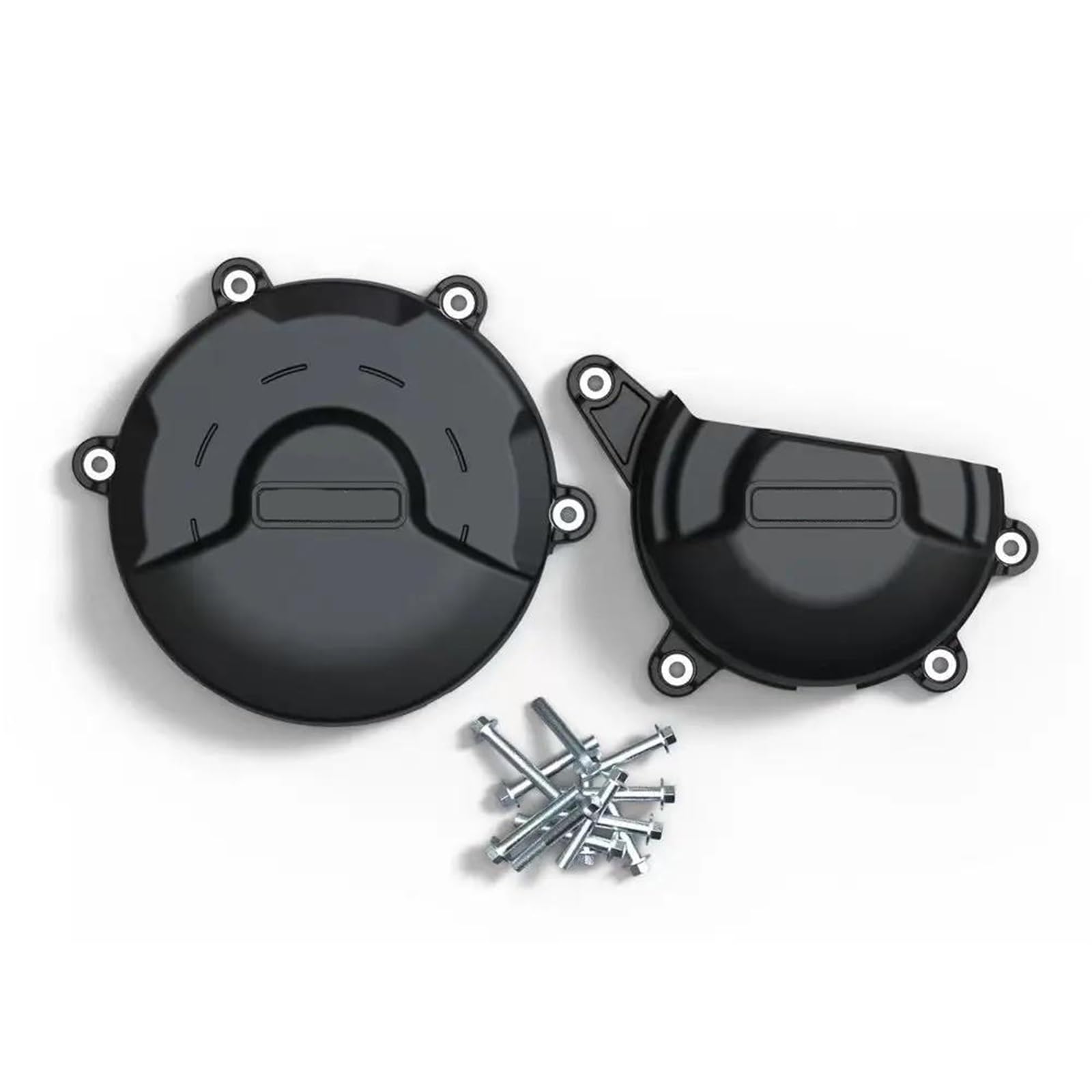 Motorschutzabdeckung für Ducati für Panigale V4 V4S 2018 2019 2020 2021 2022 2023 Motorrad Kupplungsschutzabdeckung Set Motorschutz-Set (schwarz) von UANGLI