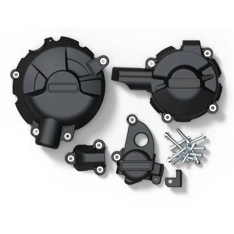 UANGLI Motor Schutzhülle Für BMW S1000XR 2020 2021 2022 2023 Motorrad Kupplung Schutzhülle Set Motorschutzsatz(Black) von UANGLI