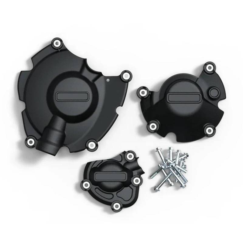 UANGLI Motorrad Motor Schutzhülle Für Yamaha YZF R1 R1M 2015~2023 2022 2021 2020 2019 2018 Kupplung Schutzhülle Set Motorschutzsatz(Black) von UANGLI