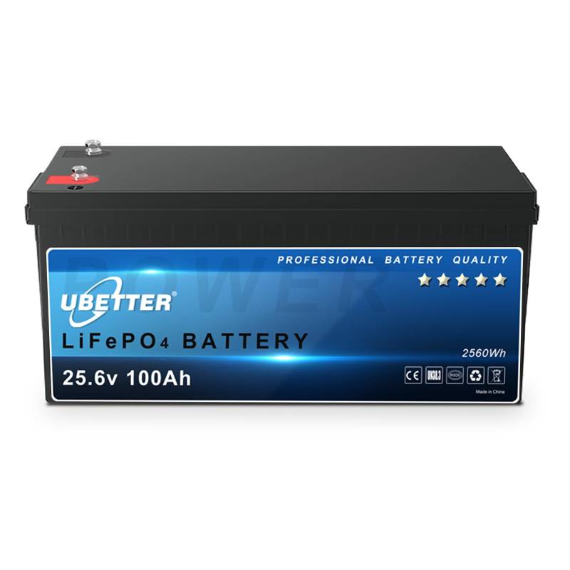 UBETTER 24V 100Ah LiFePO4 Batterie, integriertes 100A BMS, 2560Wh Lithium Batterie, 10 Jahre Lebensdauer mit Klasse A LiFePO4 Zellen von UBETTER