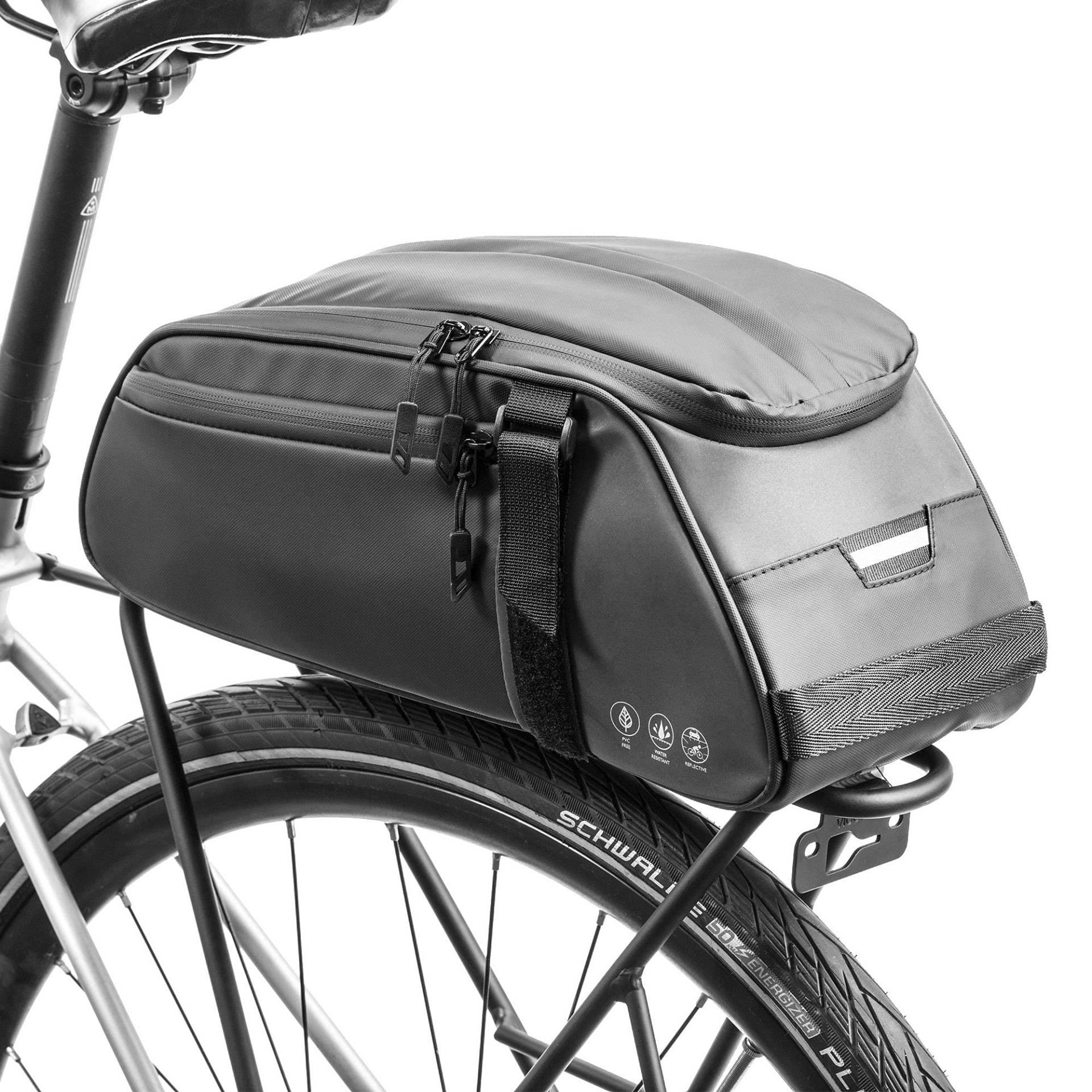 UBORSE Gepäckträgertasche für Fahrrad Wasserdicht Fahrradtasche Gepäckträger Multifunktional Satteltaschen Gepäcktasche Fahrradpacktasche mit Schultergurt Transporttasche von UBORSE