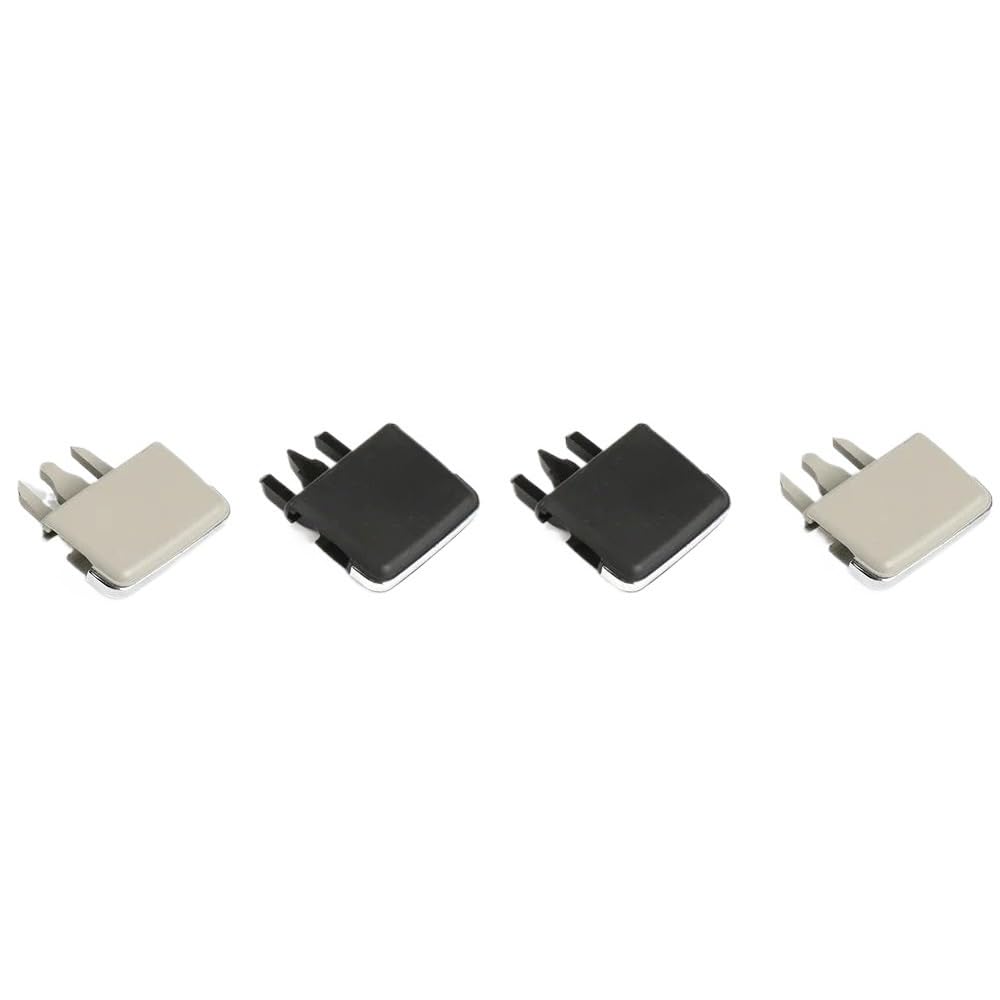 UEGVJIAS Auto Lüftungsschlitze Kompatibel mit Toyota für C&orolla 2007–2013 Auto Links rechts Armaturenbrett Mitte A/C Lüftungsgitter Scheibe Klimaanlage Blatt Clip(1 Set Beige Black) von UEGVJIAS