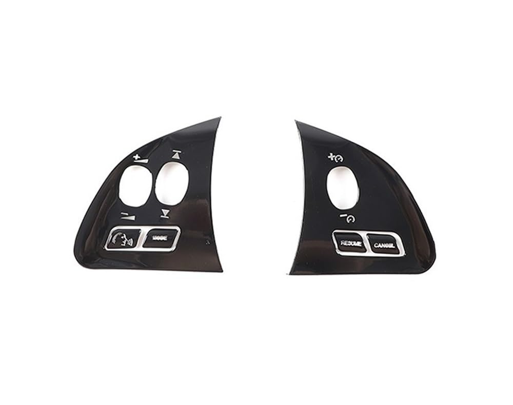 UEGVJIAS Autodekoration Kompatibel Mit Jaguar Für XF XJ 2010-2019 Schwarze Knopfaufkleber Decken Autoinnenraum-AC-Schalthebel-Türschlösser-Schalterreparaturaufkleber Ab.(Steering Wheel B) von UEGVJIAS