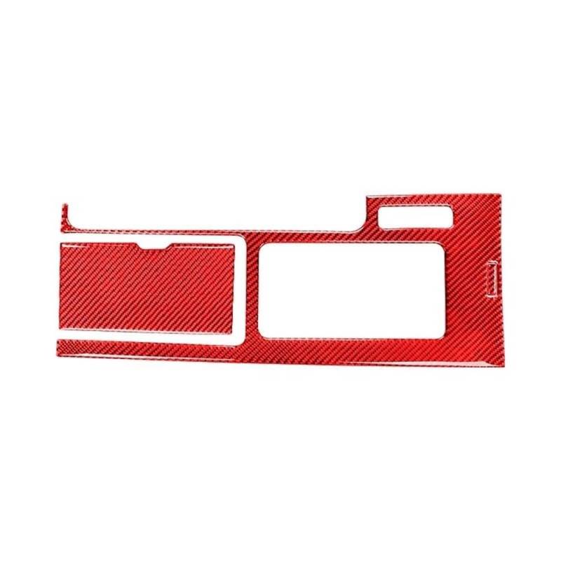 UEGVJIAS Autodekoration Kompatibel mit Ford für Mustang 2009–2014, Auto-Mittelkonsole, Schaltkasten, Panel-Dekor-Aufkleber, Kohlefaser-Innenverkleidung, Rahmenabdeckung(Red) von UEGVJIAS