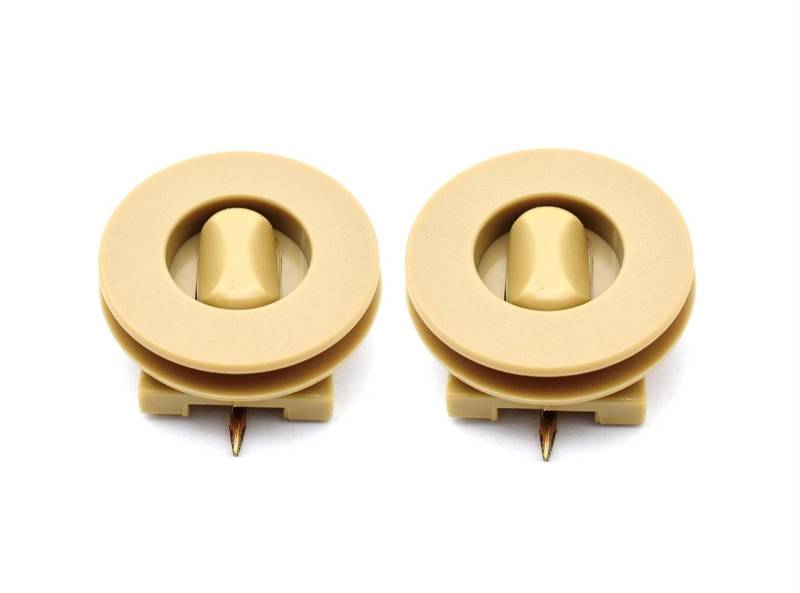 UEGVJIAS Autofußmatten 2X Universal Auto Boden Matte Verschluss Twist Lock Clips Teppich Befestigung Klemmen Schnallen Haken Boden Halter Ärmeln Auto Zubehör(Beige) von UEGVJIAS