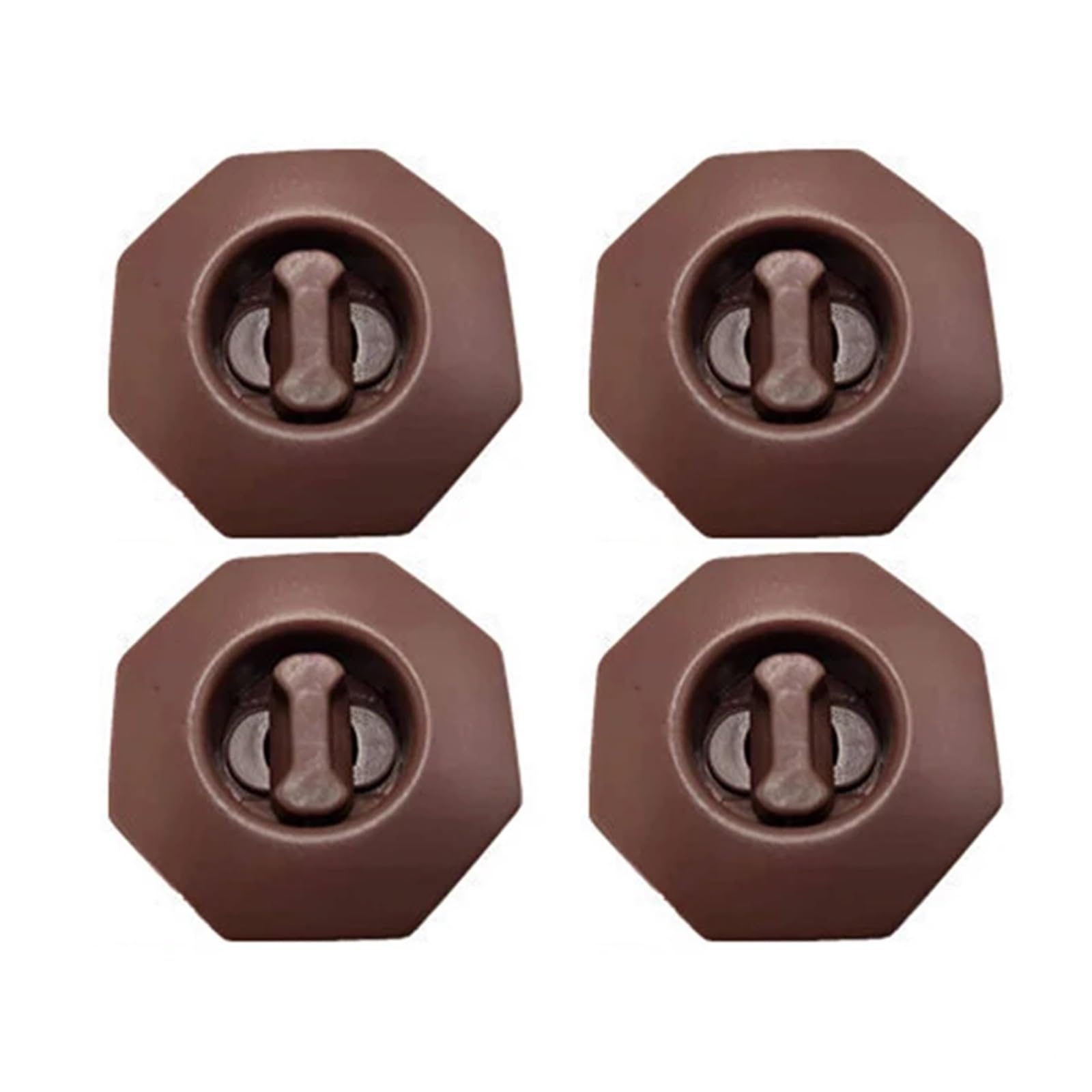 UEGVJIAS Autofußmatten 4 Stück Universal Abnehmbare Auto-Bodenmatte Anti-Rutsch-Cliphalter Ärmel Auto-Teppich-Befestigungsklemmen Innenausstattung Autozubehör(4Pcs Brown) von UEGVJIAS