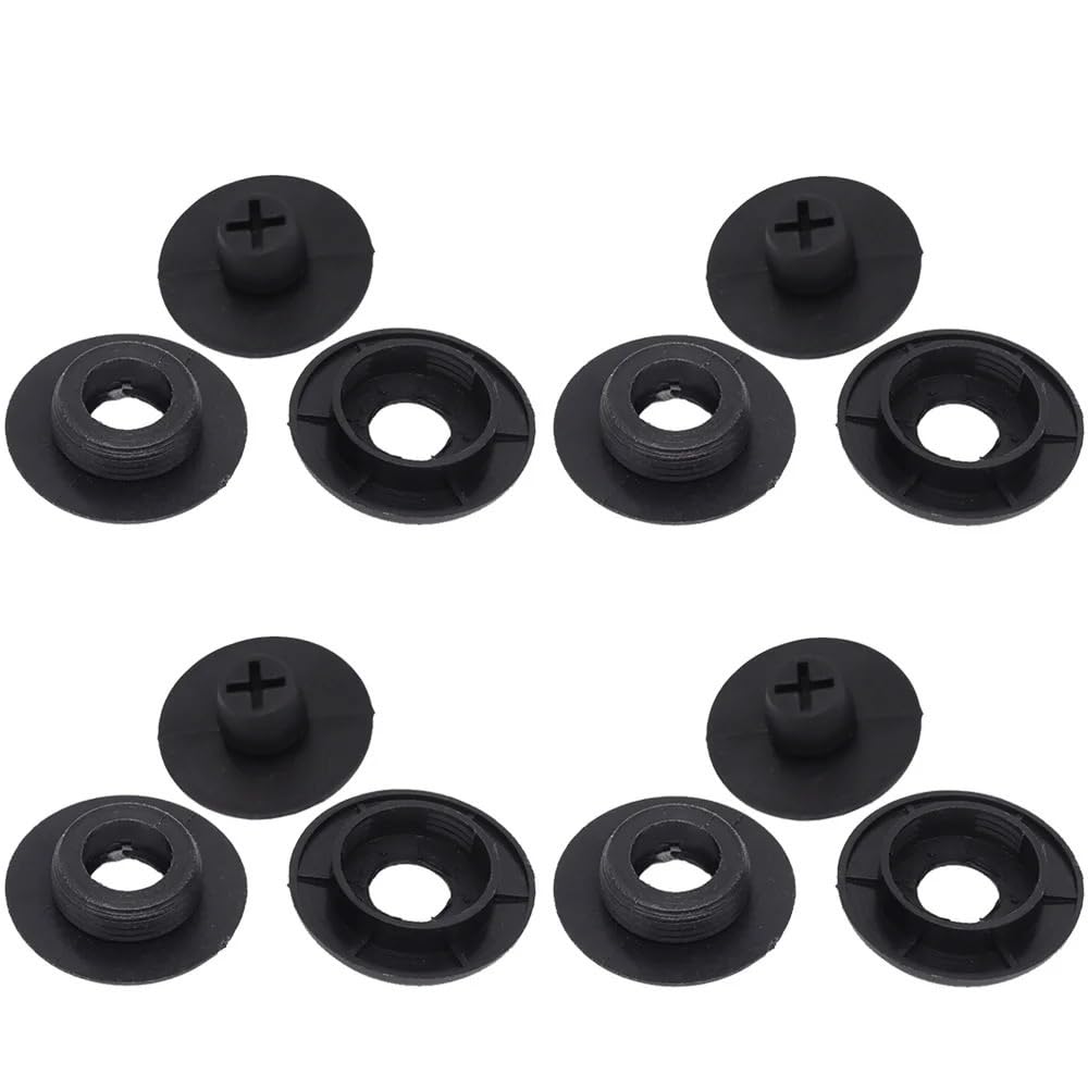 UEGVJIAS Autofußmatten Auto Stamm Boden Matte Clip Halter Grip Teppich Befestigung Klemme Schnalle Haken Verschluss Retainer Beständig Teile Universal(12pcs A) von UEGVJIAS