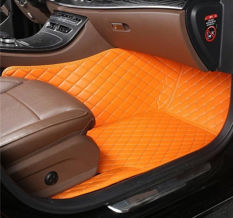 UEGVJIAS Autofußmatten Kompatibel mit Mini für Cooper R56 2007–2010 benutzerdefinierte PU-Auto-Fußmatten Innenteppiche Fußpolster 1 Stück(Passenger Mat-01) von UEGVJIAS