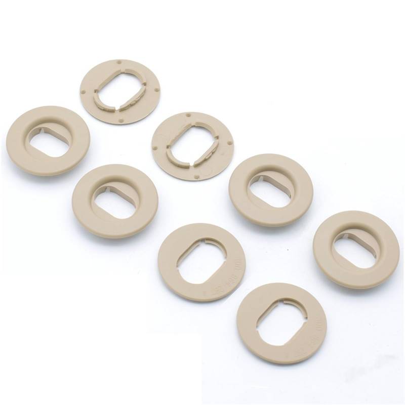 UEGVJIAS Autofußmatten Kompatibel mit Skoda für O&ctavia A7 A5 für Superb Autoteppichmatten-Clips Bodenhalter Befestigungsklemme 3D0864523B41 3D08645214PK(OE Beige Oval) von UEGVJIAS