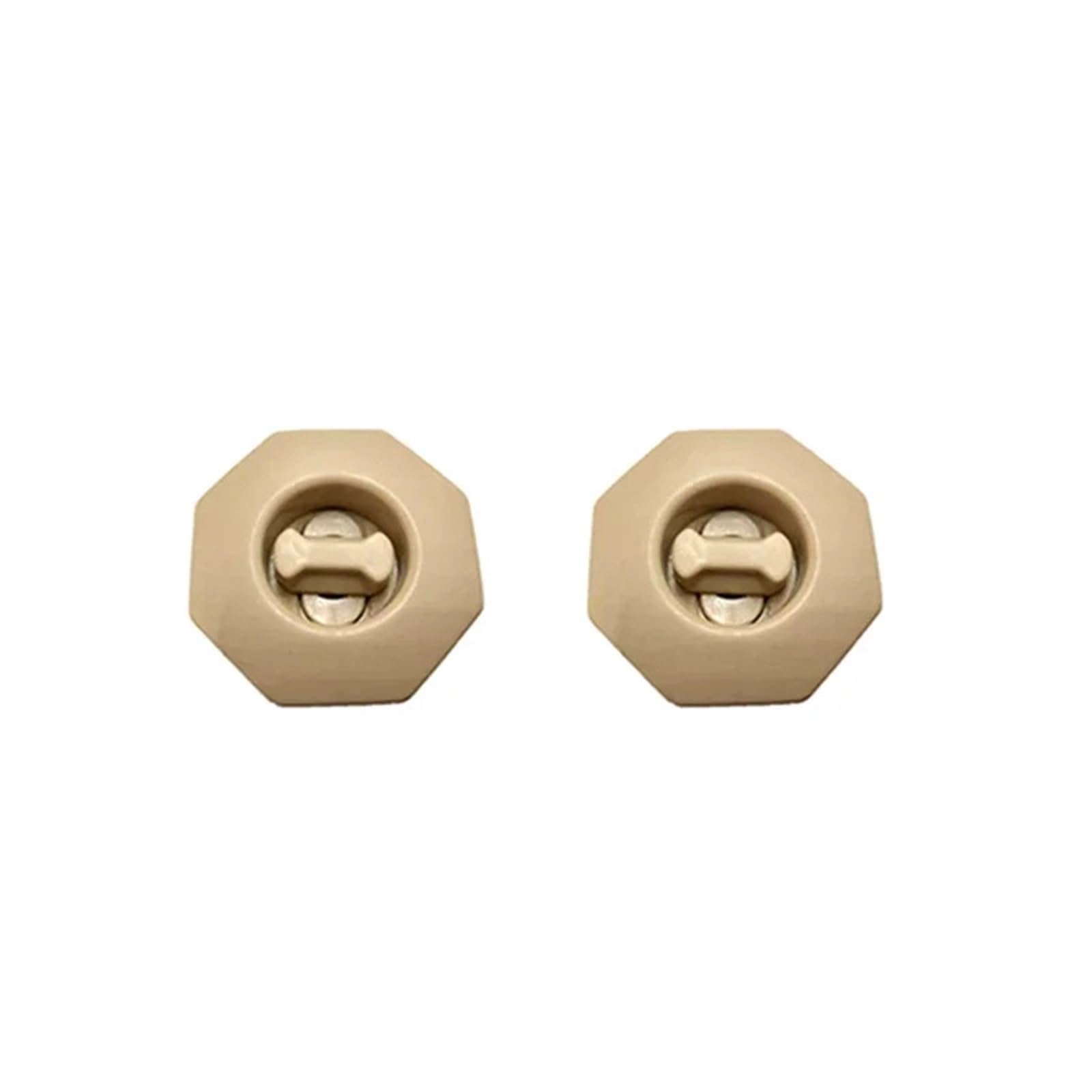 UEGVJIAS Autofußmatten Universal Auto Boden Matte Clips Halter Grip Teppich Befestigung Klemme Schnalle Haken Verschluss Retainer Anti Skid Retainer Auto Zubehör(2 pcs Beige) von UEGVJIAS